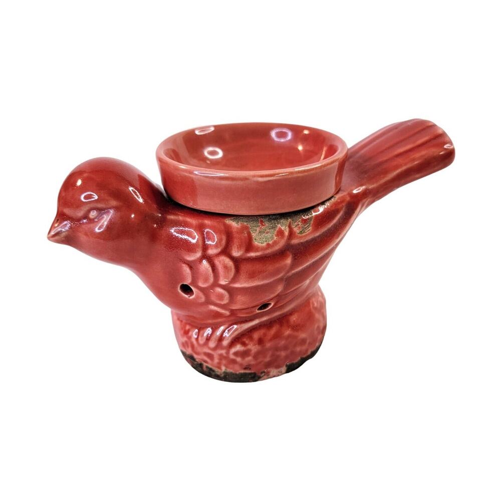 Vintage Rustic Red Bird Ceramic Wax Warmer Plug-in